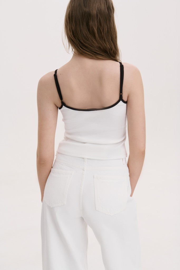 ТРИКОТАЖНИЙ ТОП НА БРЕТЕЛЯХ 1269 зображення 2